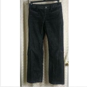 Athleta Womans Size 4 Jeans Corduroy Black Gray